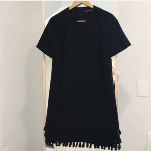 Zara Black Tassel Dress